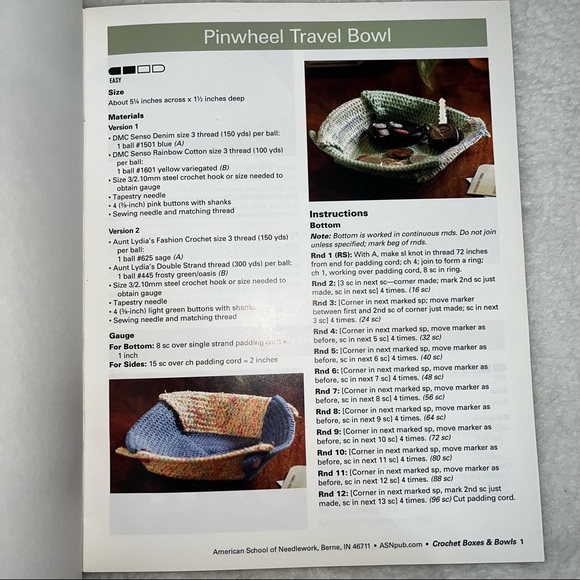 Crochet boxes and bowls by Nancy Nehring - Picture 2 of 7